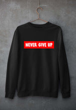 Load image into Gallery viewer, Never Give UP Unisex Sweatshirt for Men/Women-Black-Ektarfa.online