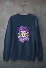 Load image into Gallery viewer, Psychedelic Lion Unisex Sweatshirt for Men/Women-Navy blue-Ektarfa.online