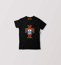 Load image into Gallery viewer, Portugal Football Kids T-Shirt for Boy/Girl-Black-Ektarfa.online