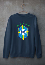Load image into Gallery viewer, Brazil Football Unisex Sweatshirt for Men/Women-Navy Blue-Ektarfa.online