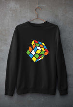 Load image into Gallery viewer, Rubik's Cube Unisex Sweatshirt for Men/Women-Black-Ektarfa.online