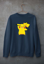 Load image into Gallery viewer, Pikachu Unisex Sweatshirt for Men/Women-Navy Blue-Ektarfa.online