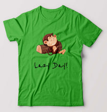 Load image into Gallery viewer, Monkey Lazy Day T-Shirt for Men-flag green-Ektarfa.online