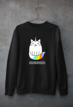 Load image into Gallery viewer, Cat Unicorn Unisex Sweatshirt for Men/Women-Black-Ektarfa.online