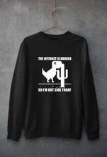 Load image into Gallery viewer, Internet Unisex Sweatshirt for Men/Women-Black-Ektarfa.online