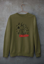 Load image into Gallery viewer, Peanuts Snoopy Unisex Sweatshirt for Men/Women-Olive Green-Ektarfa.online