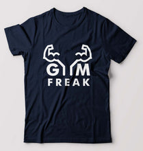 Load image into Gallery viewer, Gym T-Shirt for Men-Navy Blue-Ektarfa.online