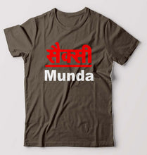 Load image into Gallery viewer, Sexy Munda T-Shirt for Men-Olive Green-Ektarfa.online