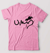 Load image into Gallery viewer, Horse Riding T-Shirt for Men-Light Baby Pink-Ektarfa.online