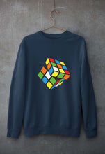 Load image into Gallery viewer, Rubik's Cube Unisex Sweatshirt for Men/Women-Navy Blue-Ektarfa.online