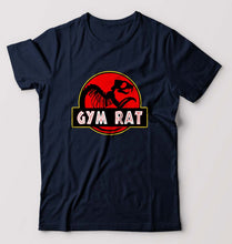 Load image into Gallery viewer, Gym Rat T-Shirt for Men-Navy Blue-Ektarfa.online