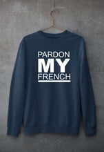 Load image into Gallery viewer, Pardon My French Unisex Sweatshirt for Men/Women-Navy Blue-Ektarfa.online