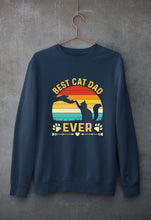 Load image into Gallery viewer, Cat Dad Unisex Sweatshirt for Men/Women-Navy Blue-Ektarfa.online