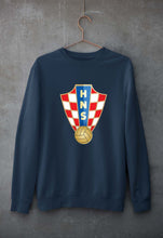 Load image into Gallery viewer, Croatia Football Unisex Sweatshirt for Men/Women-Navy Blue-Ektarfa.online