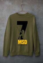 Load image into Gallery viewer, MS Dhoni (MSD) Unisex Sweatshirt for Men/Women-Olive Green-Ektarfa.online