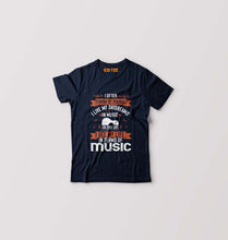 Load image into Gallery viewer, Music Kids T-Shirt for Boy/Girl-Navy Blue-Ektarfa.online