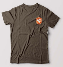 Load image into Gallery viewer, Netherlands Football T-Shirt for Men-Olive Green-Ektarfa.online