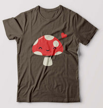 Load image into Gallery viewer, Mushroom T-Shirt for Men-Olive green-Ektarfa.online