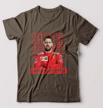 Load image into Gallery viewer, Sebastian Vettel F1 T-Shirt for Men-Olive Green-Ektarfa.online