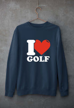 Load image into Gallery viewer, I Love Golf Unisex Sweatshirt for Men/Women-Navy blue-Ektarfa.online