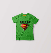 Load image into Gallery viewer, Superman Superhero Kids T-Shirt for Boy/Girl-Flag Green-Ektarfa.online