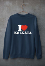 Load image into Gallery viewer, I Love Kolkata Unisex Sweatshirt for Men/Women-Navy Blue-Ektarfa.online