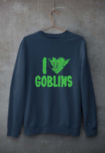 Load image into Gallery viewer, Goblin Unisex Sweatshirt for Men/Women-Navy Blue-Ektarfa.online