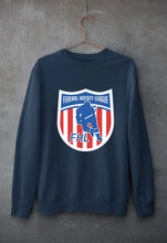 Load image into Gallery viewer, Federal Hockey League Unisex Sweatshirt for Men/Women-Navy Blue-Ektarfa.online