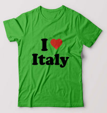 Load image into Gallery viewer, I Love Italy T-Shirt for Men-flag green-Ektarfa.online