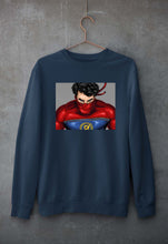 Load image into Gallery viewer, Minnal Murali Unisex Sweatshirt for Men/Women-Navy Blue-Ektarfa.online