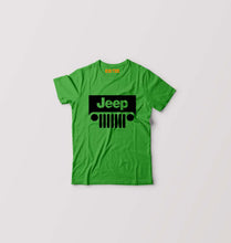 Load image into Gallery viewer, Jeep Kids T-Shirt for Boy/Girl-Flag Green-Ektarfa.online
