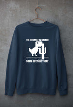 Load image into Gallery viewer, Internet Unisex Sweatshirt for Men/Women-Navy Blue-Ektarfa.online