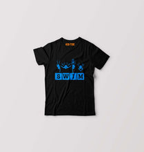 Load image into Gallery viewer, Swim Kids T-Shirt for Boy/Girl-Black-Ektarfa.online