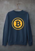 Load image into Gallery viewer, Cryptocurrency Bitcoin Unisex Sweatshirt for Men/Women-Navy Blue-Ektarfa.online