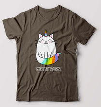 Load image into Gallery viewer, Cat Unicorn T-Shirt for Men-Olive Green-Ektarfa.online