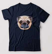 Load image into Gallery viewer, Pug Dog T-Shirt for Men-Navy Blue-Ektarfa.online