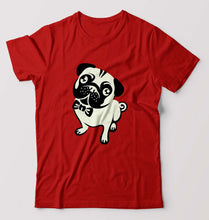 Load image into Gallery viewer, Pug Dog T-Shirt for Men-Red-Ektarfa.online