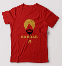 Load image into Gallery viewer, Sardar JI T-Shirt for Men-Red-Ektarfa.online