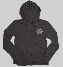 Load image into Gallery viewer, Customized-Custom-Personalized Logo Unisex Zipper Hoodie For Men/Women-S(38Inches)-Charcoal-ektarfa.com