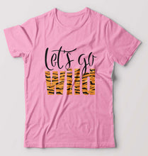 Load image into Gallery viewer, Lets Go Wild T-Shirt for Men-Light Baby Pink-Ektarfa.online
