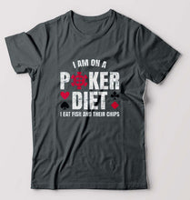 Load image into Gallery viewer, Poker T-Shirt for Men-Steel grey-Ektarfa.online