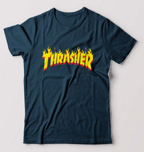Load image into Gallery viewer, Thrasher T-Shirt for Men-Petrol Blue-Ektarfa.online