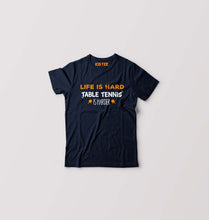 Load image into Gallery viewer, Table Tennis (TT) Kids T-Shirt for Boy/Girl-Navy Blue-Ektarfa.online