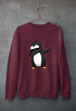 Load image into Gallery viewer, Dab Penguin Unisex Sweatshirt for Men/Women-Maroon-Ektarfa.online