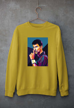 Load image into Gallery viewer, Novak Djokovic Tennis Unisex Sweatshirt for Men/Women-Mustard Yellow-Ektarfa.online