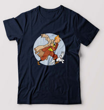 Load image into Gallery viewer, Tintin T-Shirt for Men-Navy Blue-Ektarfa.online