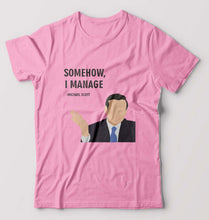 Load image into Gallery viewer, Michael Scott T-Shirt for Men-Light Baby Pink-Ektarfa.online