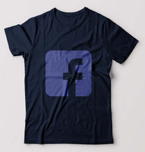 Load image into Gallery viewer, Facebook T-Shirt for Men-Navy Blue-Ektarfa.online