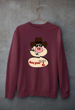 Load image into Gallery viewer, Pig Funny Unisex Sweatshirt for Men/Women-Maroon-Ektarfa.online