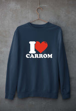 Load image into Gallery viewer, I Love Carrom Unisex Sweatshirt for Men/Women-Navy blue-Ektarfa.online